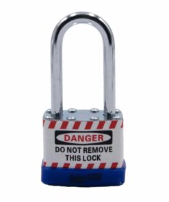 SAFETYWARE Laminated Long Steel Shackle Padlock