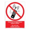 QUICKSIGN PROHIBITION SIGNS - PS018 Do not use mobile phones