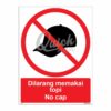 QUICKSIGN PROHIBITION SIGNS - PS022 No cap