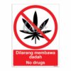 QUICKSIGN PROHIBITION SIGNS - PS024 No drugs