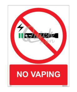 QUICKSIGN PROHIBITION SIGNS - PS094 NO VAPING