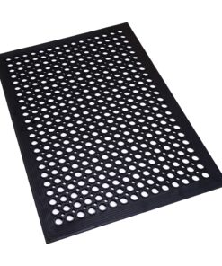 SAFETYWARE Drainage Hole Anti Fatigue Floor Mat (Black) AFM280-BLK-3x5ft