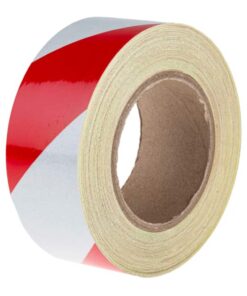 SAFETYWARE EcoRoute PVC Floor Marking Tape (Red + White) FMTPVC59-RW-48