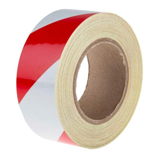 SAFETYWARE EcoRoute PVC Floor Marking Tape (Red + White) FMTPVC59-RW-48