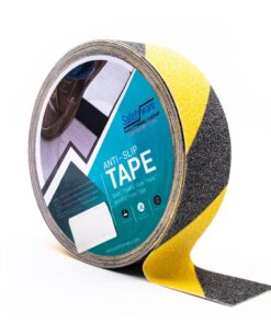 SAFETYWARE Safe-Track Anti-Slip Floor Tape (Black + Yellow Stripe) ASTPVC05-YLB-50