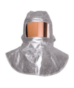 SAFETYWARE 580gsm Aluminized Carbon-Aramid Heat Protection Hood with Visor