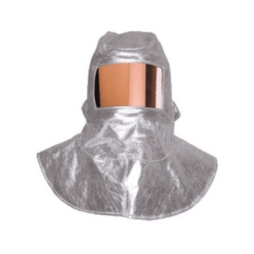 SAFETYWARE 580gsm Aluminized Carbon-Aramid Heat Protection Hood with Visor