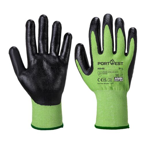 PORTWEST A645 Green Cut Glove Nitrile Foam