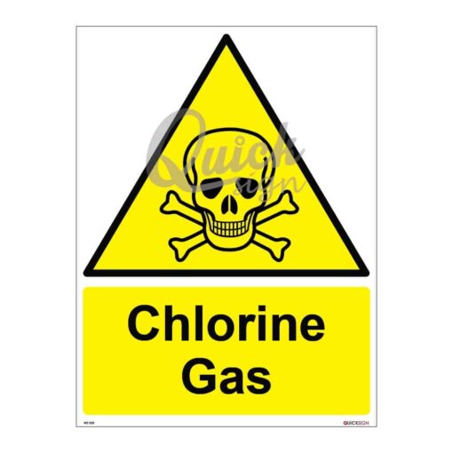 QUICKSIGN WARNING SIGNS - WS003 Chlorine Gas