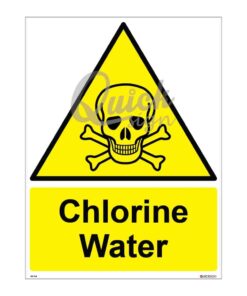 QUICKSIGN WARNING SIGNS - WS004 Chlorine Water