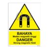 QUICKSIGN WARNING SIGNS - WS010 DANGER Strong magnetic field