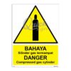 QUICKSIGN WARNING SIGNS - WS011 DANGER Compressed gas cylinder