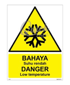 QUICKSIGN WARNING SIGNS - WS013 DANGER Low temperature