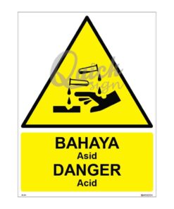 QUICKSIGN WARNING SIGNS - WS015 DANGER Acid