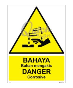 QUICKSIGN WARNING SIGNS - WS016 DANGER Corrosive