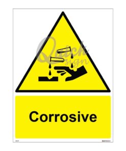 QUICKSIGN WARNING SIGNS - WS017 Corrosive