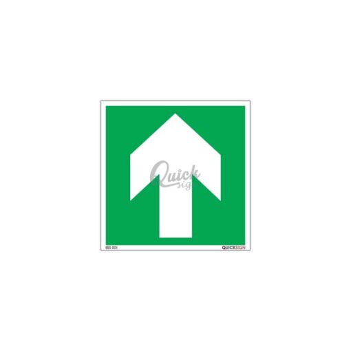 QUICKSIGN EMERGENCY EXIT SIGNS - EES001 Arrow Up