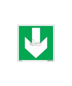 QUICKSIGN EMERGENCY EXIT SIGNS - EES002 Arrow Down