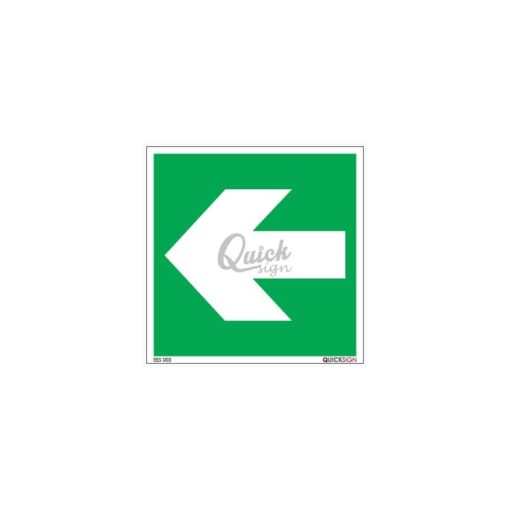 QUICKSIGN EMERGENCY EXIT SIGNS - EES003 Arrow Left