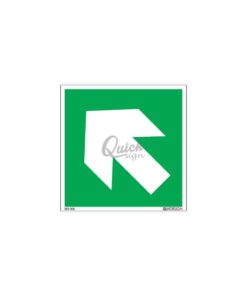 QUICKSIGN EMERGENCY EXIT SIGNS - EES005 Arrow Up Left