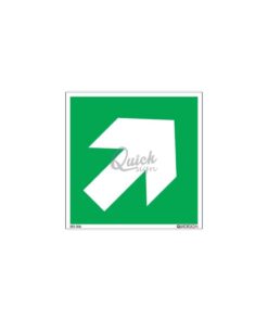 QUICKSIGN EMERGENCY EXIT SIGNS - EES006 Arrow Up Right