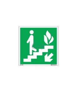 QUICKSIGN EMERGENCY EXIT SIGNS - EES009 Use Stairs in the Event of a Fire (Down)