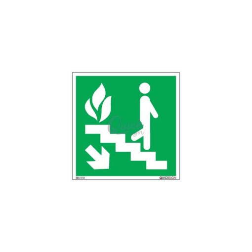 QUICKSIGN EMERGENCY EXIT SIGNS - EES010 Use Stairs in the Event of a Fire