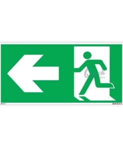 QUICKSIGN EMERGENCY EXIT SIGNS - EES017 Emergency Exit (Left)