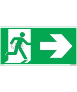 QUICKSIGN EMERGENCY EXIT SIGNS - EES018 Emergency Exit (Right)