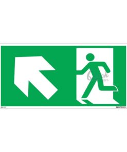 QUICKSIGN EMERGENCY EXIT SIGNS - EES019 Emergency Exit (Up Left)