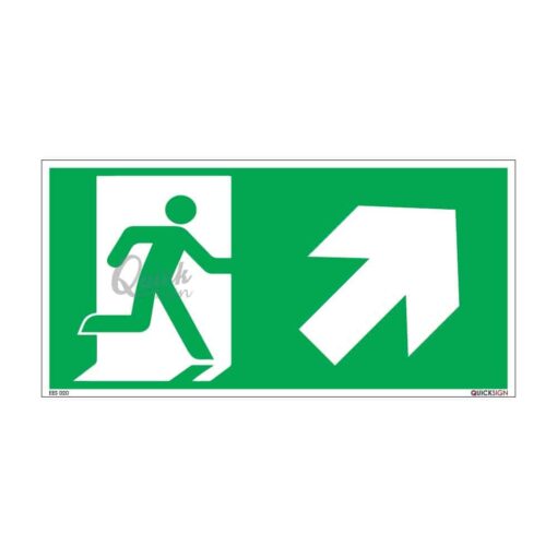 QUICKSIGN EMERGENCY EXIT SIGNS - EES020 Emergency Exit (Up Right)