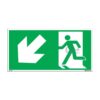 QUICKSIGN EMERGENCY EXIT SIGNS - EES021 Emergency Exit (Down Left)