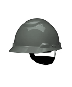 3M Secure Fit Hard Hat, 4-Point Pressure Diffusion Ratchet Suspension with Uvicator, Grey