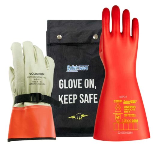 SAFETYWARE LinePro™ VLT-C2 Class 2 Electrical Rubber Insulating Gloves - Image 3